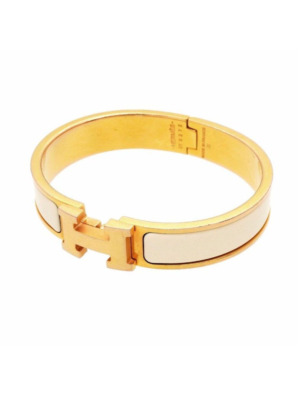 Hermes Bangle Clic Clac PM Gold Plated Bracelet